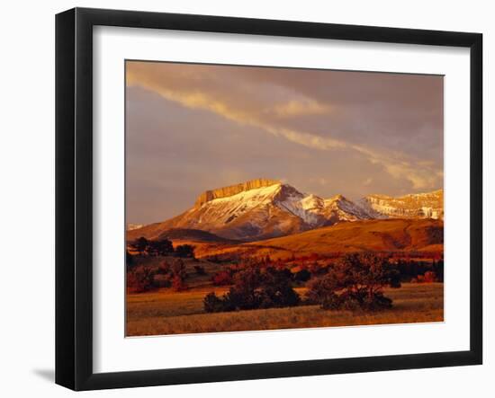 Ear Mountain Along the Rocky Mountain Front, Montana, USA-Chuck Haney-Framed Photographic Print