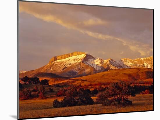 Ear Mountain Along the Rocky Mountain Front, Montana, USA-Chuck Haney-Mounted Photographic Print