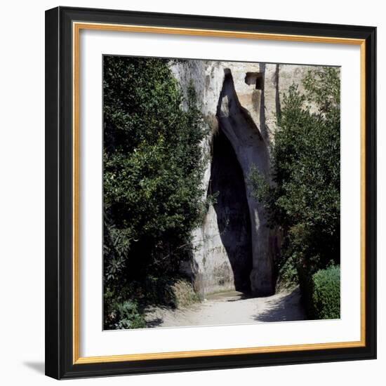 Ear of Dionysius, Syracuse, Sicily, Italy-null-Framed Giclee Print