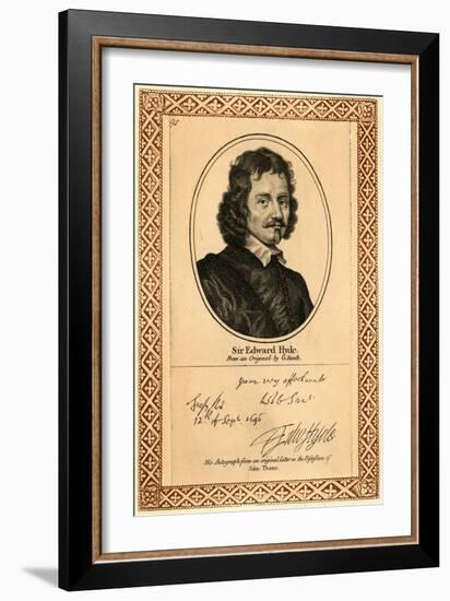 Earl Clarendon, Zoust-null-Framed Art Print