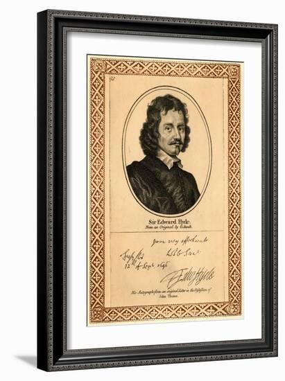 Earl Clarendon, Zoust-null-Framed Art Print