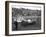 Earl Cooper and Eddie Hearne Driving Racing Cars, Tacoma Speedway (July 4, 1918)-Marvin Boland-Framed Giclee Print