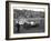 Earl Cooper and Eddie Hearne Driving Racing Cars, Tacoma Speedway (July 4, 1918)-Marvin Boland-Framed Giclee Print