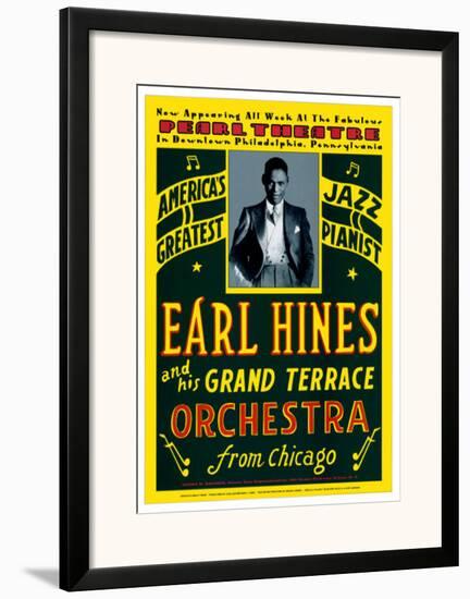 Earl Hines and His Grand Terrace Orchestra at the Pearl Theatre, Pennsylvania, 1929-Dennis Loren-Framed Art Print