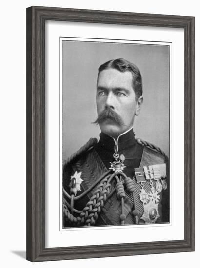 Earl Kitchener of Khartoum, Irish-Born British Soldier and Statesman, in Dress Uniform-null-Framed Giclee Print