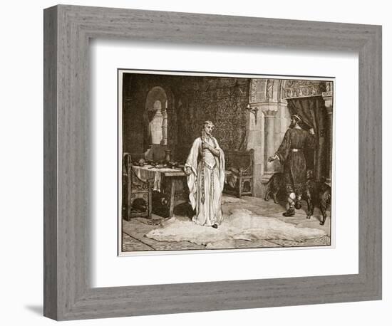 Earl Leofric and Lady Godiva-Edmund Blair Leighton-Framed Giclee Print