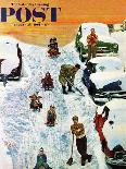 "Sledding and Digging Out," Saturday Evening Post Cover, January 28, 1961-Earl Mayan-Giclee Print