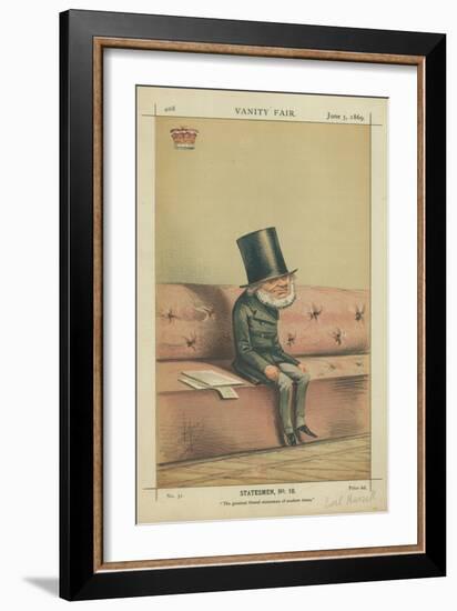 Earl of Russell, the Greatest Liberal Statesmen of Modern Times, 5 June 1869, Vanity Fair Cartoon-Carlo Pellegrini-Framed Giclee Print