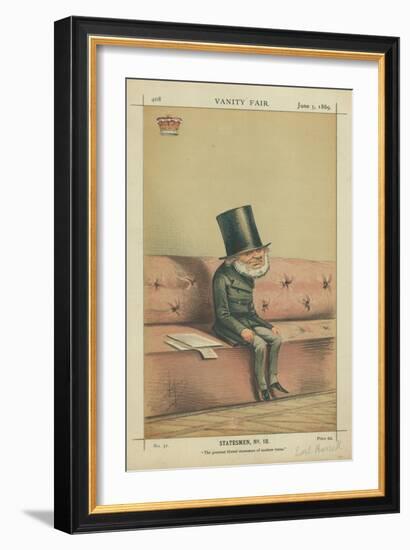 Earl of Russell, the Greatest Liberal Statesmen of Modern Times, 5 June 1869, Vanity Fair Cartoon-Carlo Pellegrini-Framed Giclee Print