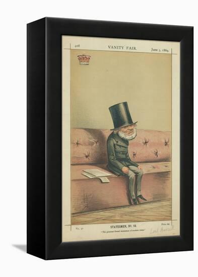 Earl of Russell, the Greatest Liberal Statesmen of Modern Times, 5 June 1869, Vanity Fair Cartoon-Carlo Pellegrini-Framed Premier Image Canvas