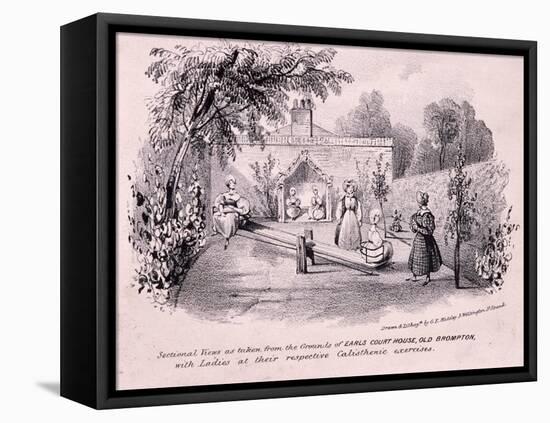 Earl's Court House, Brompton, London, C1850-GE Madeley-Framed Premier Image Canvas