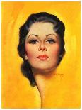 "Brunette," Saturday Evening Post Cover, May 25, 1935-Earle Bergey-Giclee Print