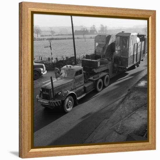 Early 1940S Diamond T Truck Pulling a Large Load, South Yorkshire, 1962-Michael Walters-Framed Premier Image Canvas