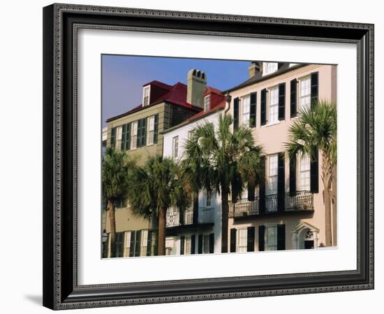 Early 19th Century Town Houses, Charleston, South Carolina, USA-Duncan Maxwell-Framed Photographic Print