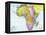 Early 20th Century Map of Africa-null-Framed Premier Image Canvas