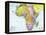 Early 20th Century Map of Africa-null-Framed Premier Image Canvas