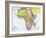 Early 20th Century Map of Africa-null-Framed Photographic Print