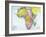 Early 20th Century Map of Africa-null-Framed Photographic Print