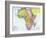 Early 20th Century Map of Africa-null-Framed Photographic Print