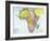 Early 20th Century Map of Africa-null-Framed Photographic Print