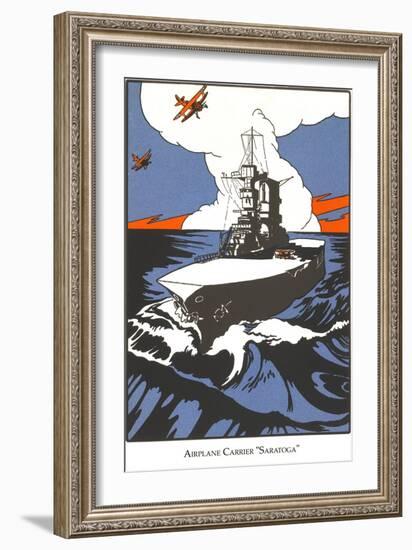 Early Aircraft Carrier-null-Framed Art Print