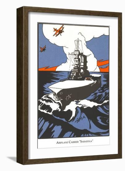 Early Aircraft Carrier-null-Framed Art Print