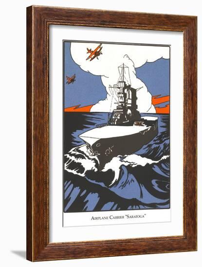 Early Aircraft Carrier-null-Framed Art Print