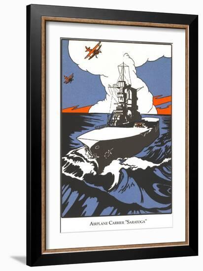 Early Aircraft Carrier-null-Framed Art Print