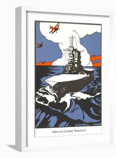 Early Aircraft Carrier-null-Framed Art Print