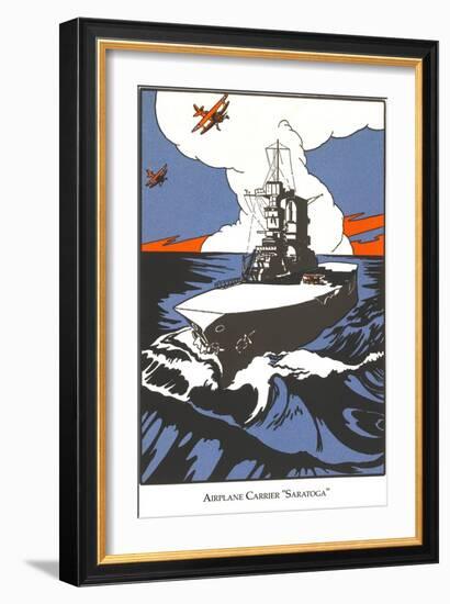 Early Aircraft Carrier-null-Framed Art Print