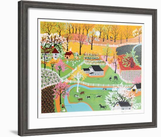 Early American Farm-Kay Ameche-Framed Limited Edition