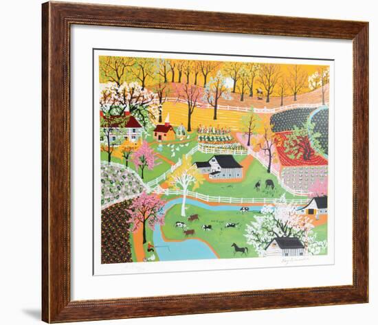 Early American Farm-Kay Ameche-Framed Limited Edition