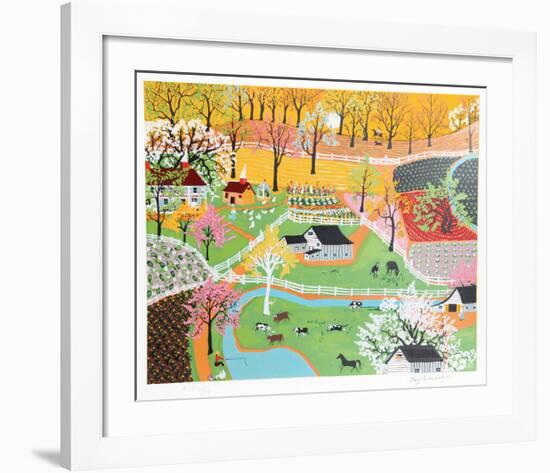 Early American Farm-Kay Ameche-Framed Limited Edition