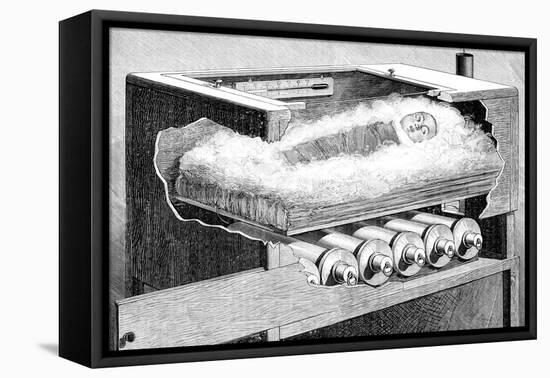 Early Baby Incubator, 19th Century-Science Photo Library-Framed Premier Image Canvas