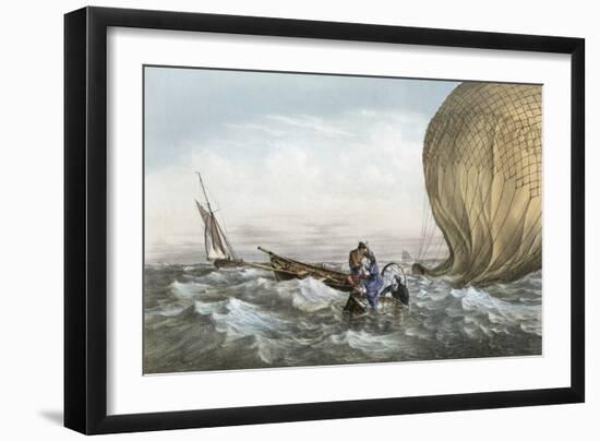 Early Balloon Accident, 1784-Library of Congress-Framed Photographic Print