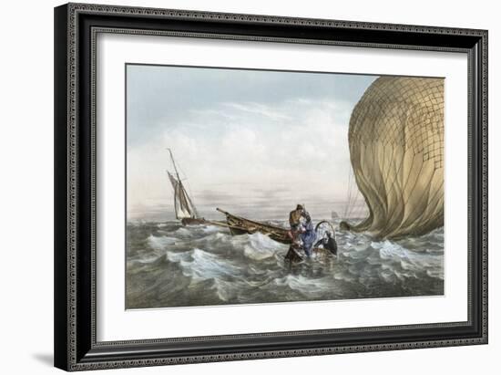 Early Balloon Accident, 1784-Library of Congress-Framed Photographic Print