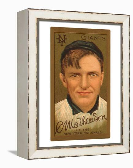 Early Baseball Card, Christy Mathewson-null-Framed Stretched Canvas
