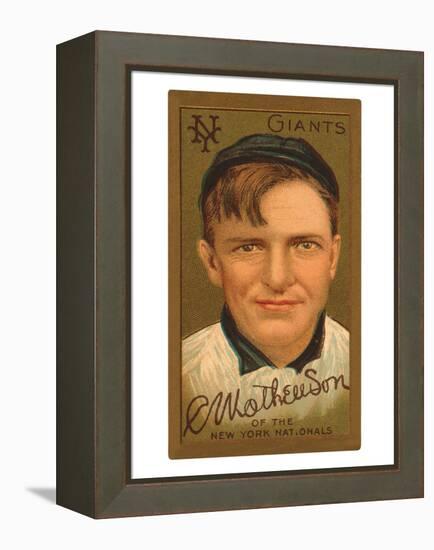 Early Baseball Card, Christy Mathewson-null-Framed Stretched Canvas