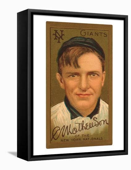 Early Baseball Card, Christy Mathewson-null-Framed Stretched Canvas