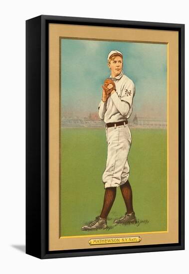 Early Baseball Card, Christy Mathewson-null-Framed Stretched Canvas