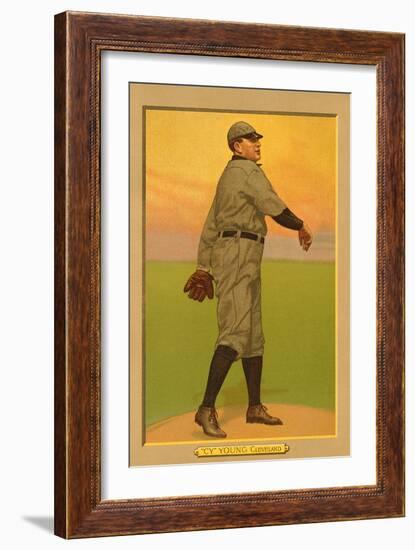 Early Baseball Card, Cy Young-null-Framed Art Print