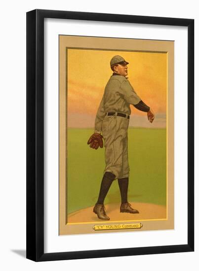 Early Baseball Card, Cy Young-null-Framed Art Print