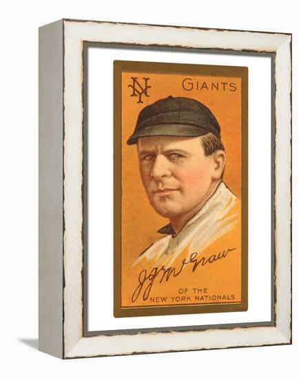 Early Baseball Card, John Mcgraw-null-Framed Stretched Canvas