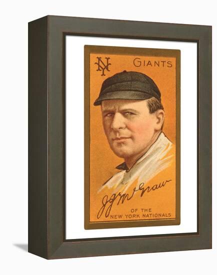 Early Baseball Card, John Mcgraw-null-Framed Stretched Canvas