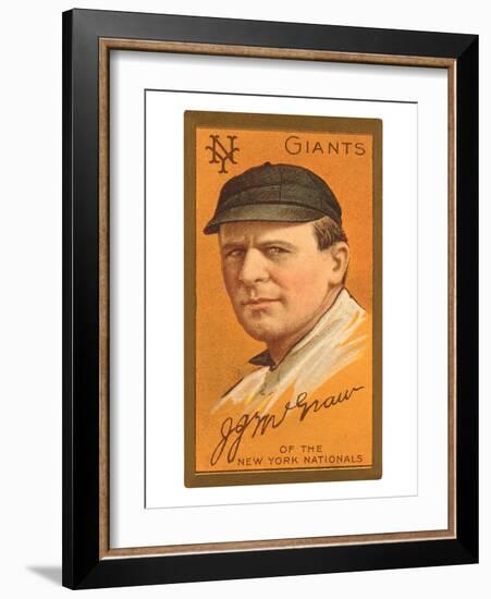 Early Baseball Card, John Mcgraw-null-Framed Art Print