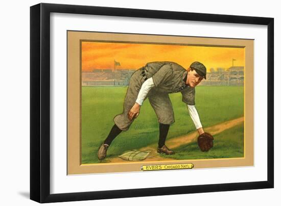 Early Baseball Card, Johnny Evers-null-Framed Art Print