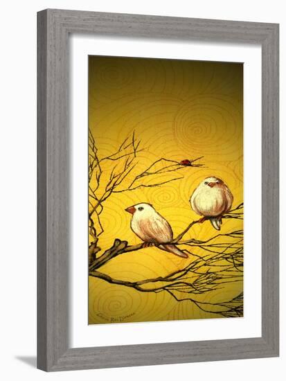 Early Bird Tweets-Cherie Roe Dirksen-Framed Premium Giclee Print