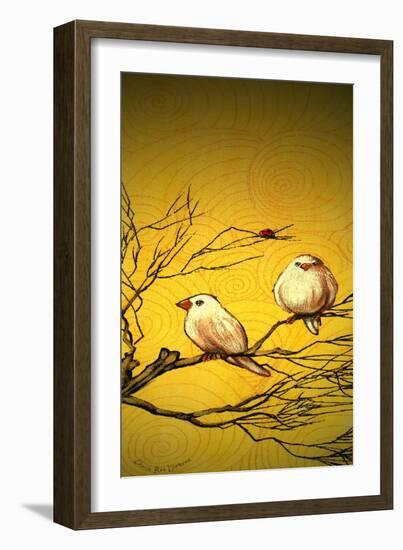 Early Bird Tweets-Cherie Roe Dirksen-Framed Premium Giclee Print