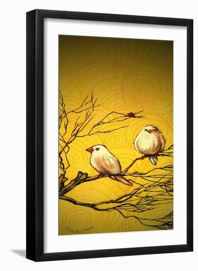 Early Bird Tweets-Cherie Roe Dirksen-Framed Premium Giclee Print