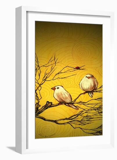 Early Bird Tweets-Cherie Roe Dirksen-Framed Premium Giclee Print